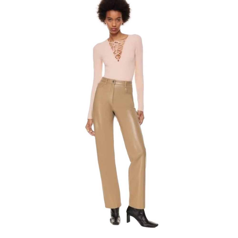 Tan Leather Pants